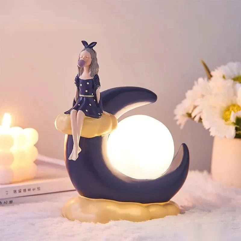 Christmas Nordic Creative Bubble Girl Moon Light - Bellarte Enchanté Christmas Nordic Creative Bubble Girl Moon Light